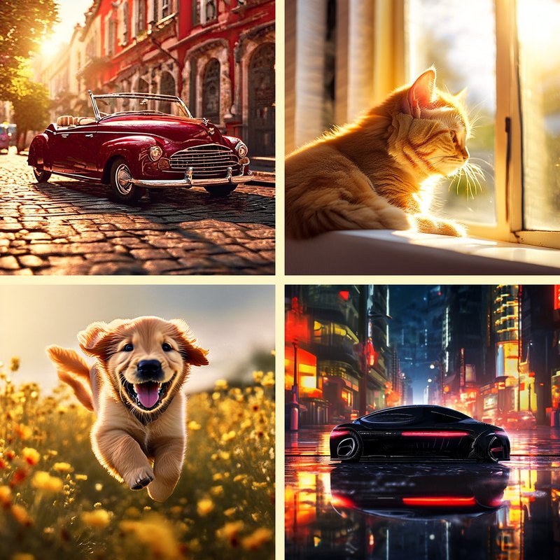 PixArt-alpha images quantized with Q-DiT at W4A8