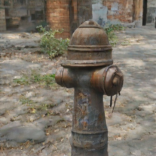 SDXL-Turbo fire hydrant image quantized with MixDQ at W4A8